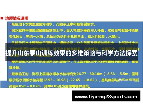 提升山东泰山训练效果的多维策略与科学方法探索