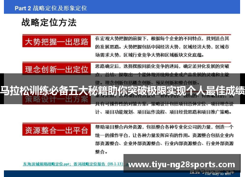 马拉松训练必备五大秘籍助你突破极限实现个人最佳成绩