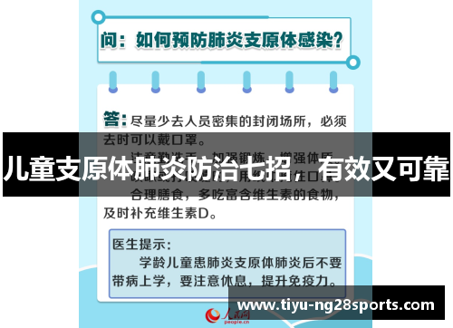 儿童支原体肺炎防治七招，有效又可靠